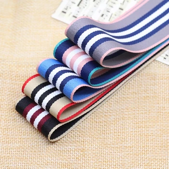 

High quality 2.5CM 3.8CM Stripe Printed Sewing Clothes Ribbon Belt DIY Handmade Hair Accessories Decoration Supplies 1 meter/lot