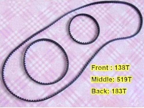 

Free Shipping 138T Front Belt 186T Rear belt 519T center belt for 1/10 SAKURA CS D3 RC RACING CAR