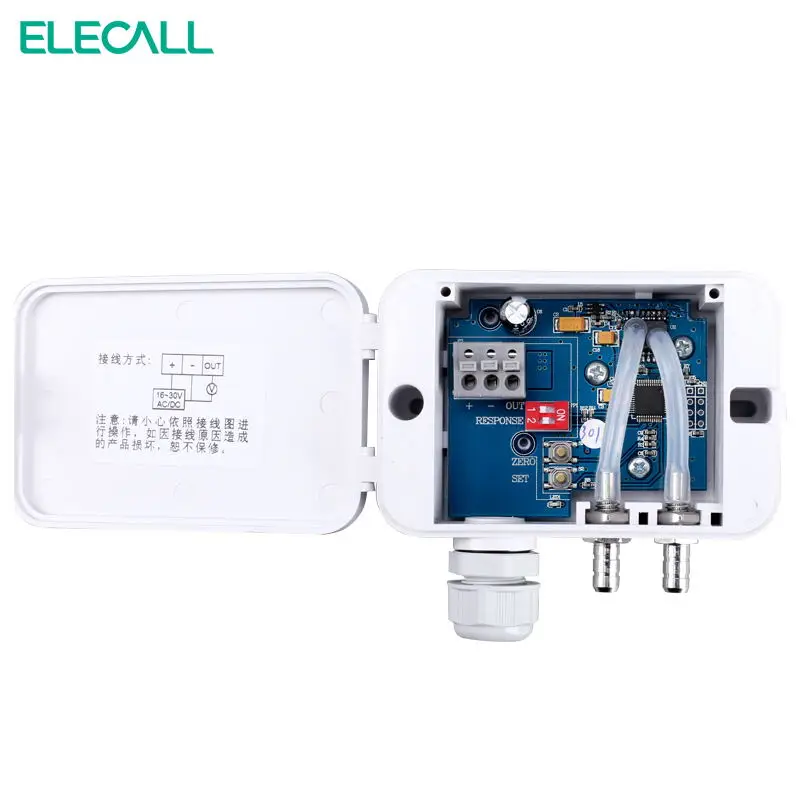 Микродифференциальный датчик давления ELECALL ELM108 воздуха 2500 па 4 20