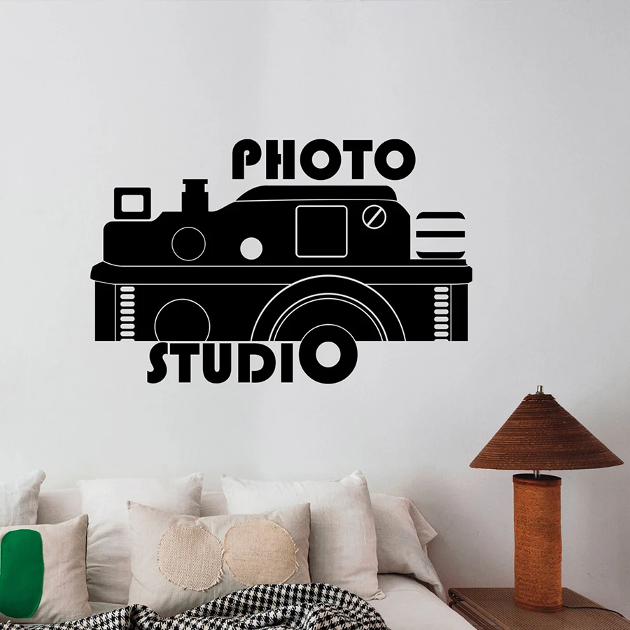 Camera Sign Decal Photo Studio Window Wall Sticker Poster Interior