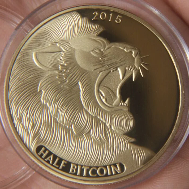 

Half Bitcoin Gold Coins Nakamoto Computer Scientist Craft Coins