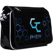 Guilty Crown Anime Cartoon Schoolbag patent leather Waterproof Shoulder Bag Ouma Shu Cosplay Students Messenger Bags