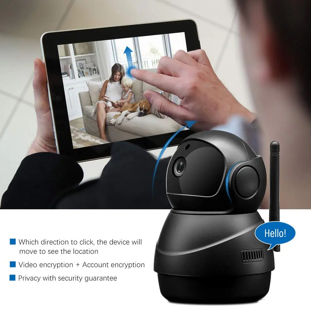 Ip камера Full HD 1080P WiFi домашняя наблюдения с функцией