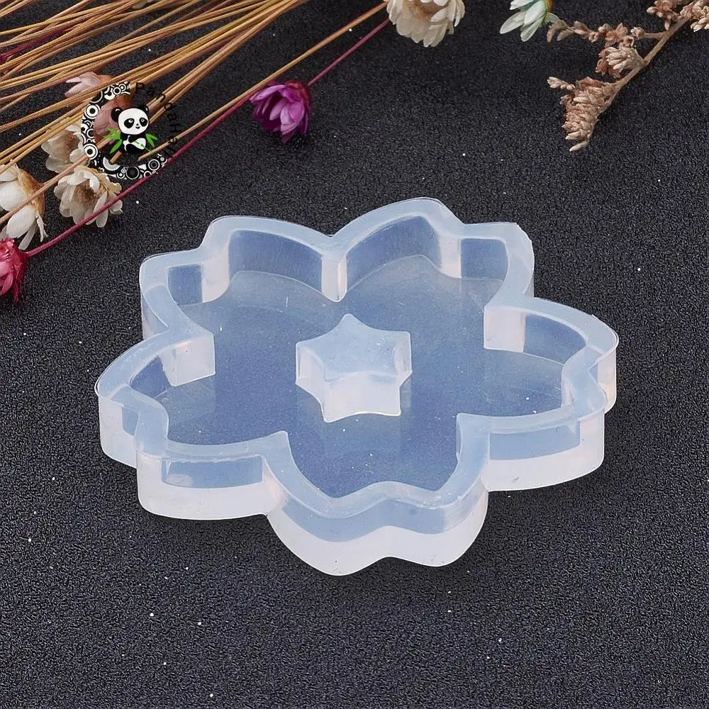 

Pandahall 10 PCs/lot 52x7.5mm Clear Sakura Flower DIY Silicone Mould Molds Tool for Resin Handmade Jewelry Making Hand Craft