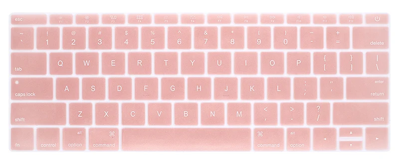 Чехол для клавиатуры ноутбука macbook12, наклейки для клавиатуры pro 13, аксессуары для ноутбуков A1534, A1931, A1708, A1988, для кожи mac - Цвет: Rose gold