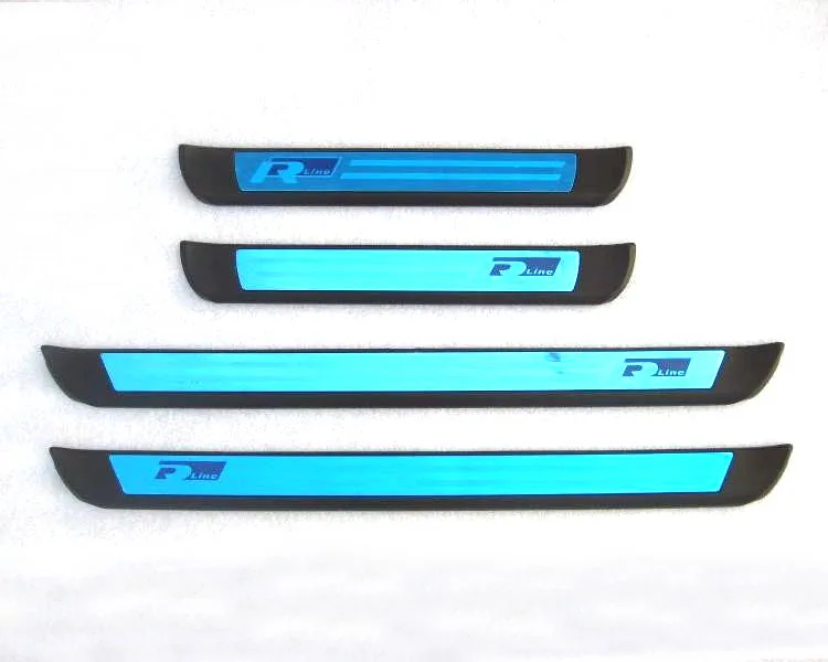 

Blue R-line Side Door Sill Threshold Scuff Plate Fit For Touareg 2011-2014