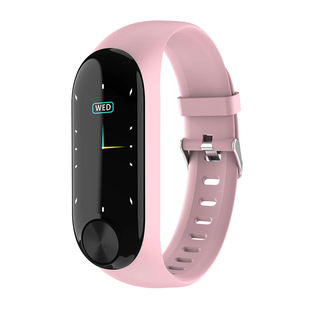 

TPU Band Smart Bracelet Health Care Fitness Tracker Long Standby Bluetooth Waterproof Adjustable Strap Business Sport 0.96inch