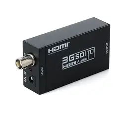 3g 1080 P высокой четкости BNC SDI к HDMI адаптер видео аудио конвертер с Мощность адаптер для вождения HDMI мониторы черный