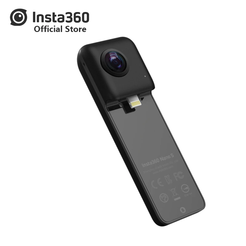 Insta360 Nano S 4K 360 VR видео панорамная камера 20 Мп фото для iphone X iphone 8 серия iphone 7 серия iphone 6 серия