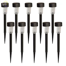 10 шт./лот газонное освещение на солнечной светильник уличный Водонепроницаемый светильник ing светодиодный садовый светильник трубки светильник s