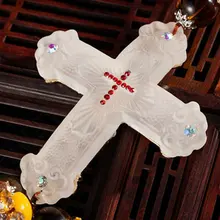 Скраб дрель священный крест автомобильный кулон весна и осень гламурный христианский Иисус безопасный подвесной автомобиль аксессуары