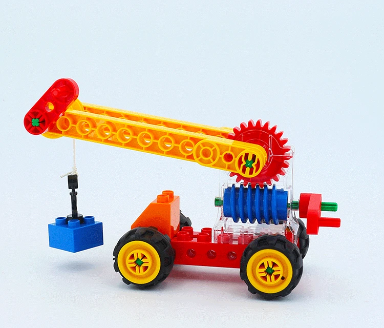 Наборы турбин DIY сборка червячный зубчатый кран большого размера строительные блоки Совместимые duplo кирпичи Инженерная технология детские игрушки