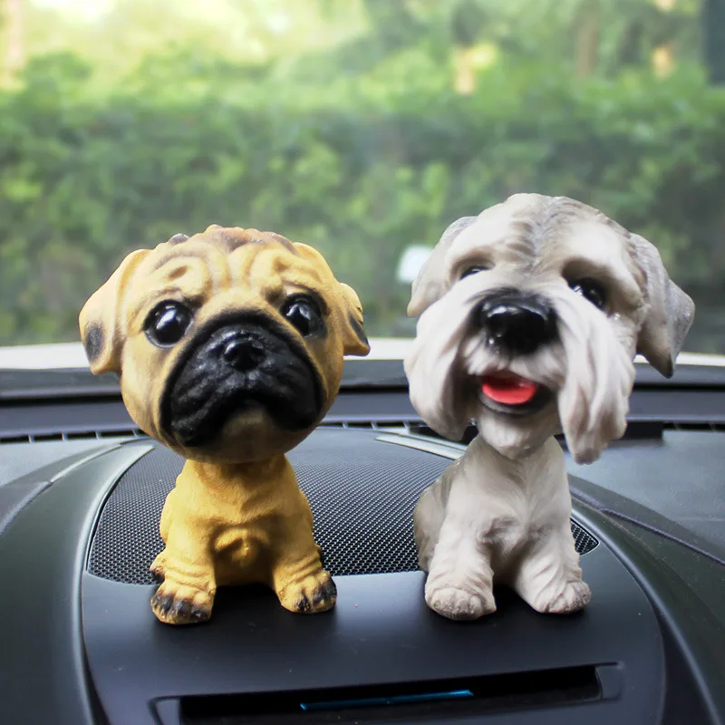 Download wallpaper 1280x1280 bulldog, dog, pet, protruding tongue, car, salon ip