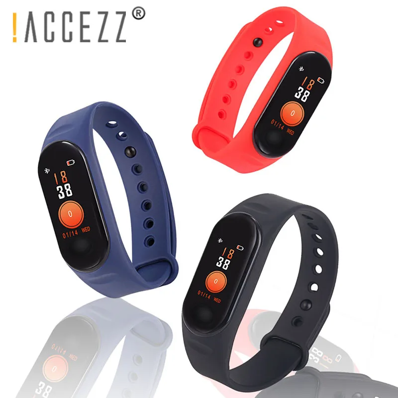 !ACCEZZ Smart Watch Wristband Color Screen Band Heart Rate Blood Pressure Fitness Waterproof Pedometer For iPhone Sport Tracker |