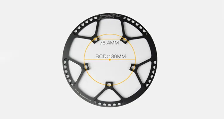 Litepro Сверхлегкий 130 BCD 45T 47T 53T 56T 58T A7075 из сплава BMX, складывающаяся велосипедная звездочка, велосипедная коленчатая цепь, зуб