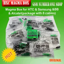 Оригинальная коробка с магмой для htc, samsung, BlackBerry и Alcatel сотовых телефонов с 8 кабелями, hk post