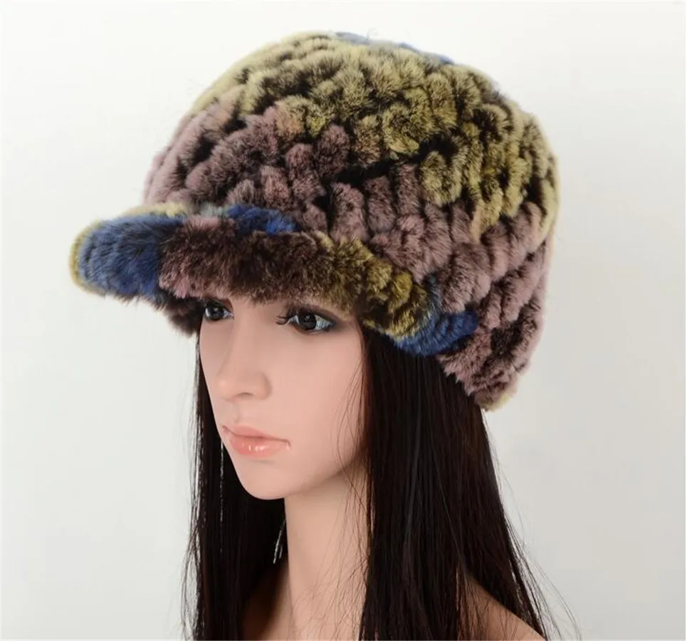rabbit fur baseball hat05