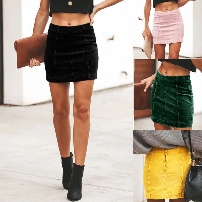 Юбка Европа и Америка индивидуальная новая короткая однотонная сексуальная юбка