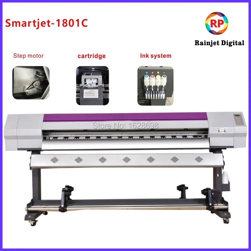 

1.6m wide format high speed eco solvent printer with DX7 print head and Maintop software