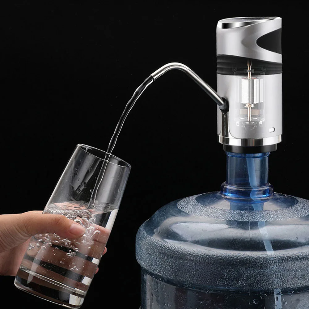 Electric USB Charged Water Dispenser Pump 0.6L Fixed Water Quantity Pump With Children Lock for 5L Drinking Bottles