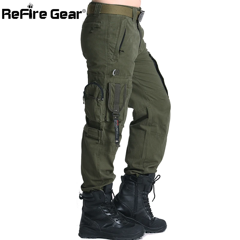 Мужские армейские брюки ReFire Gear SWAT 101 Airborne военные тактические карго из хлопка с