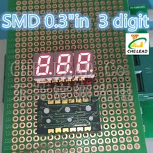 0," SMD цифровая трубка красный 3 цифр светодиодный Дисплей Модуль 0,3 дюймов 7 сегмент 0.3in цифровой светодиодный Дисплей
