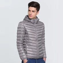 Осенняя мужская пуховая куртка пуховое пальто для мальчиков Ультралегкая короткая пуховая верхняя одежда 3XL 4XL 5XL 45-110 кг