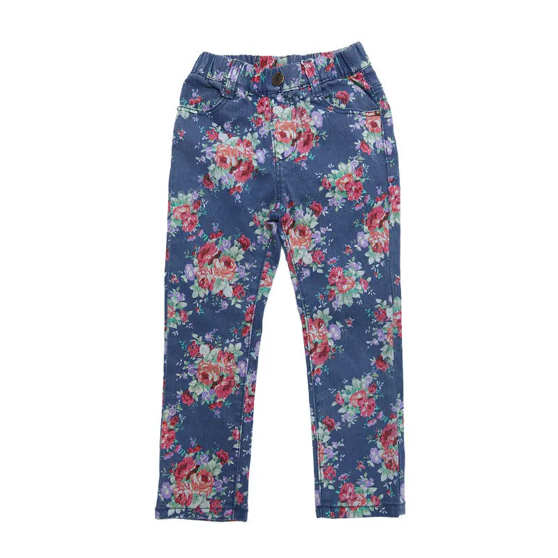 baby girls jeans baby leggings infant jeans floral elastic slim baby
