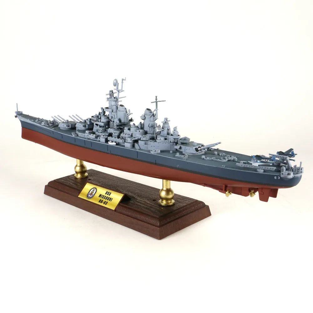 Новинка 1/700 USS Missouri, статическая Готовая модель броненосца из сплава, коллекционные вещи