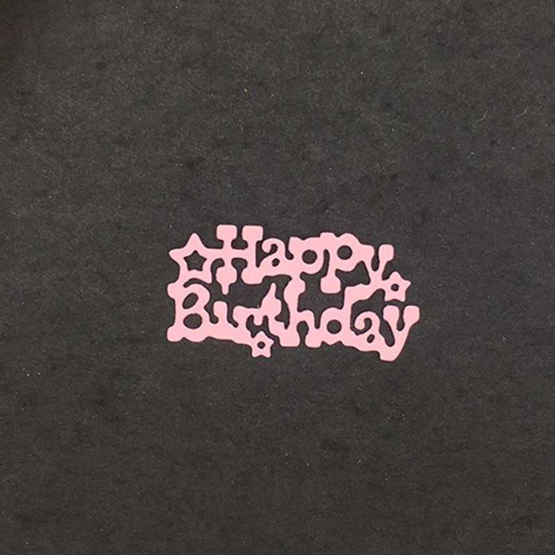 

Mini Letters Happy Birthday Metal Cutting Dies Star Dies Scrapbooking Embossing Stencil Paper Card Making DIY Craft Dies Albums