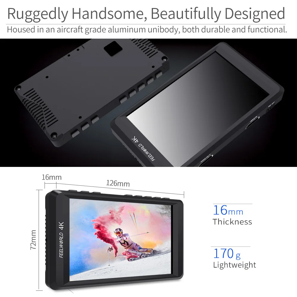 Монитор для камеры Feelworld F450 4 5 дюйма IPS 1280x800 HD 4K|camera field monitor|field monitorcamera monitor |