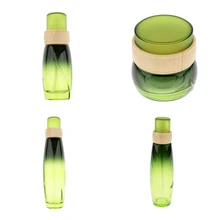 Пустой стеклянный контур для лица банка лосьон для лица Эфирное масло контейнерный насос Refillables бутылочки инструменты для макияжа