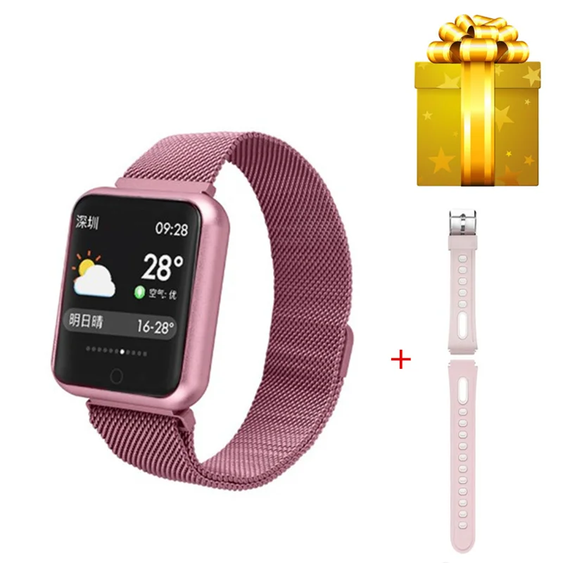

2018 Women Lady IP68 Smart Wristband Motion detection Smart Bracelet Fitness Tracker Alarm Clock Smart Watch Band+belt gift