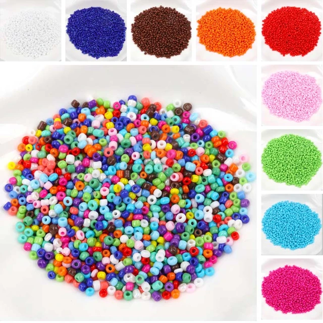 4000pcs/box 2mm Charm Czech Glass Seed Beads Small Round Loose Bead For  Jewelry Making DIY Bracelet Necklace Beads Accessories