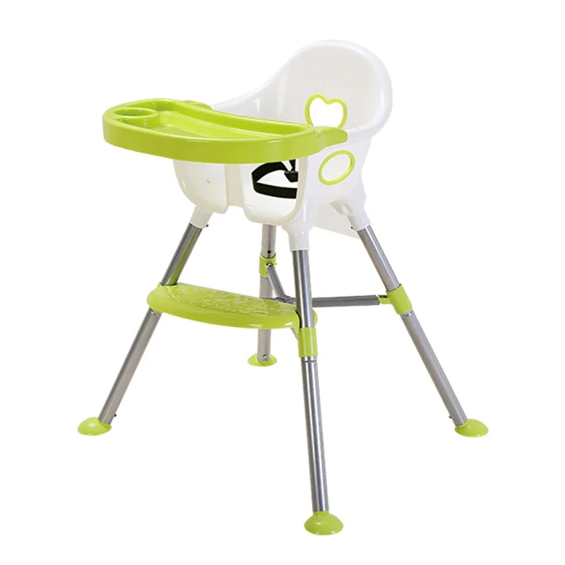 Baby Chair Portable Infant Seat For Children Long Legs Kids Can Shake Chairs Baby Eat Dining Chair Plastic Baby Safety Chairs - Цвет: Черный