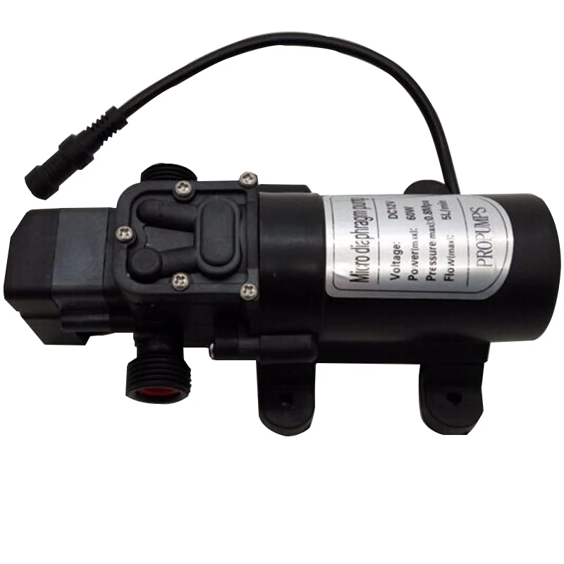 5L/min. DC 12V 60W Automatic Switch Micro Diaphragm Water Pump High Pressure Misting Pump
