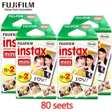 Fujifilm fuji instax mini 8 film 80 sheets white Edge film 20pcs/box for Fujifilm Instant Camera mini 8 7s 25 50s 90 Photo Paper