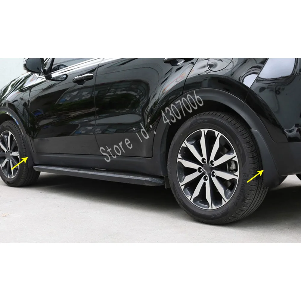 Для Kia Sportage KX5 Стайлинг автомобиля стикерами крышка крыло мягкий брызговик защитный щиток брызговик защитная рама 4 шт