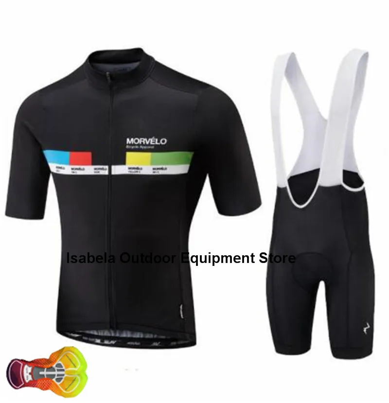 Pro Team Morvelo комплект для велоспорта комплект из Джерси для езды на велосипеде велосипедный костюм, трико Ropa Ciclismo комплект MTB Спортивная 16D гелевая накладка - Цвет: as picture