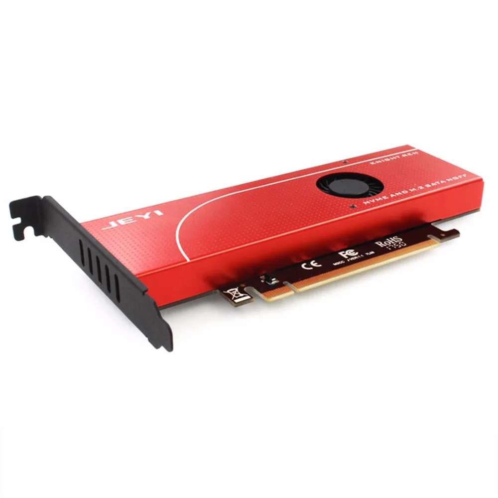  JEYI RITTER Power-Fail Schutz PCIE3.0 NVME Adapter x16 Volle Geschwindigkeit M.2 dd Auf Karte Kühlk