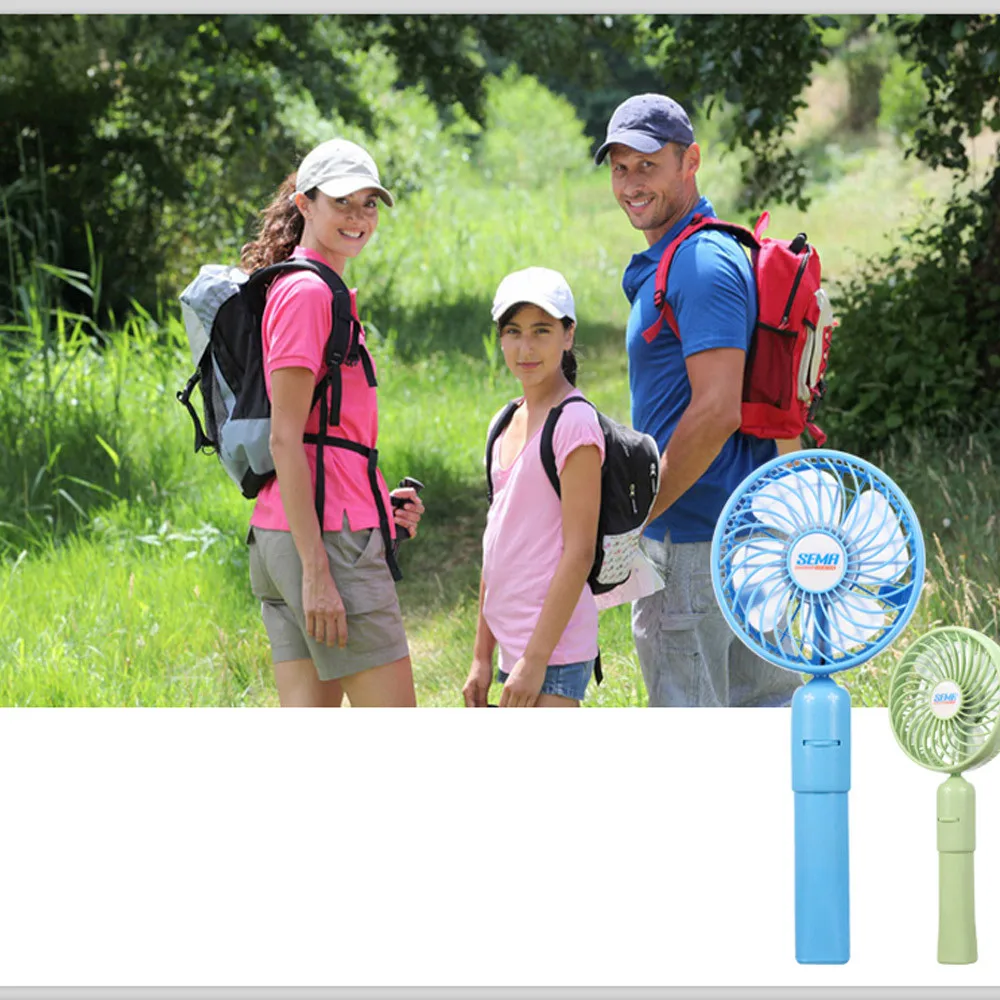 Portable Hand Fan USB Rechargeable Foldable Handheld Handheld USB Portable battery Fan Personal Cooling Rechargeable Portable