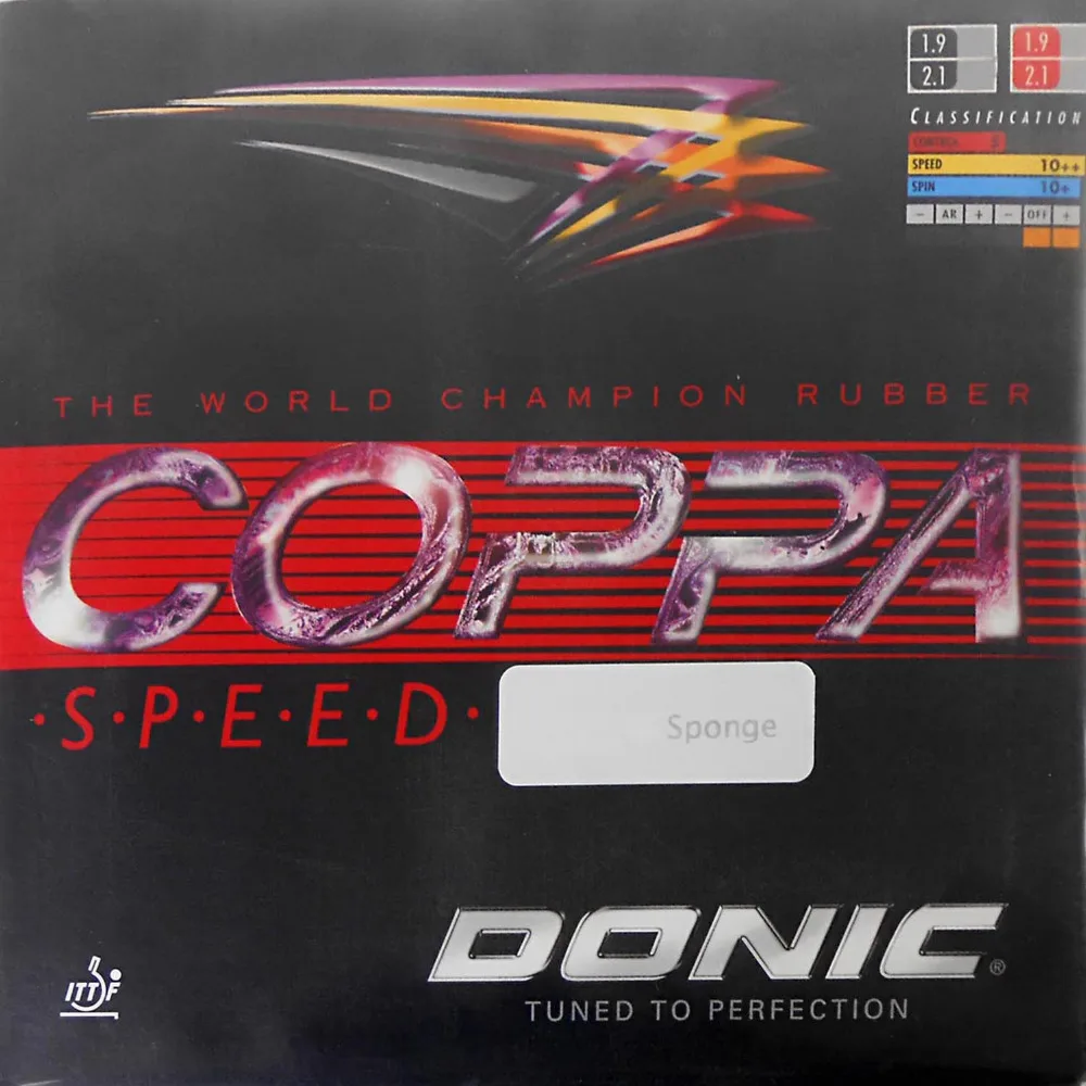 

Donic COPPA Speed 12071# black pips-in table tennis pingpong rubber with sponge