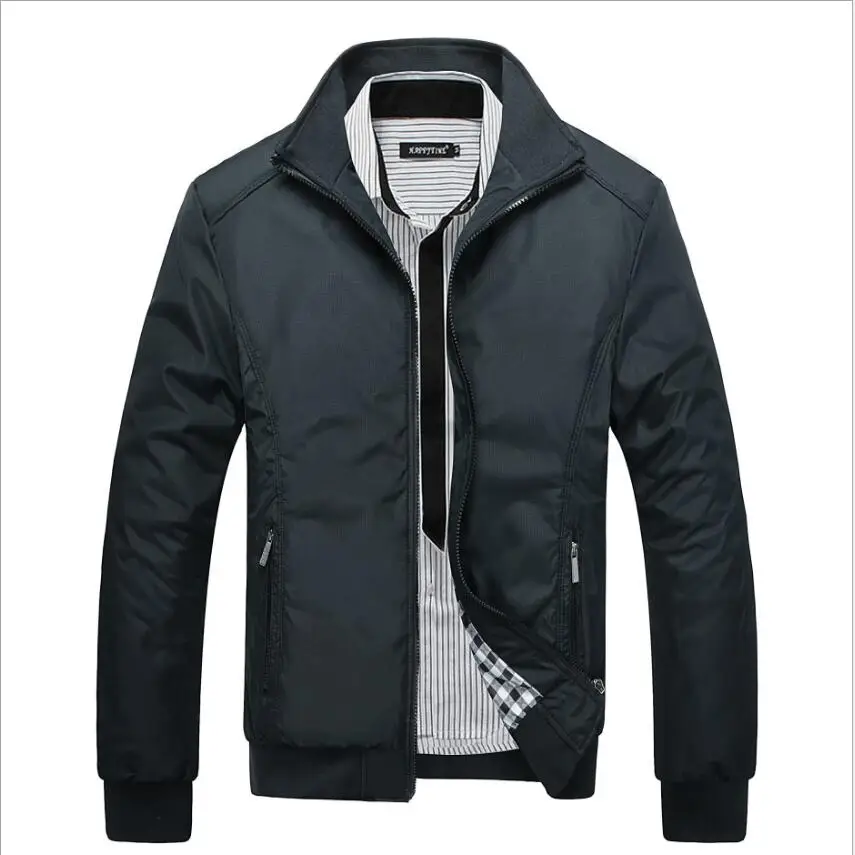 Мужские куртки Мужская Новая повседневная модная куртка высокого качества весенняя приталенная куртка пальто для мужчин оптом большой размер M-5XL
