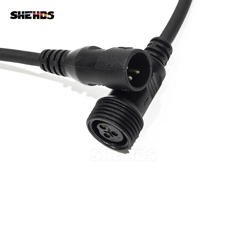 

10pcs Waterproof Power Cable & DMX Signal Cable Connector 1M For Outdoor Waterproof LED Wash Beam Lighting Disco DJ Equipment