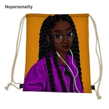 Рюкзак Nopersonality Black queen в Африканском и американском стиле для девочек, легкий женский рюкзак для путешествий, мягкие детские школьные сумки, складные