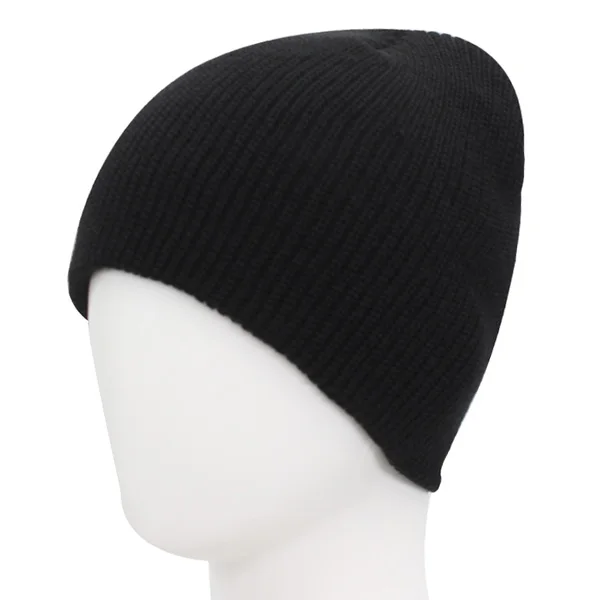 YOUBOME модная Осенняя вязаная шапка зимние шапки для женщин Skullies Beanies Мужская зимняя шапка Gorros Bonnet Мужская теплая Новая шапка - Цвет: black