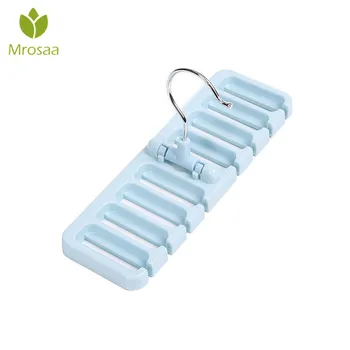 

Closet Wardrobe Space Saver Belt Hanger Clothes Storage Holder Rack Organizer With Metal Hook Sturdy Plastic Tie Belt Scarf Rack