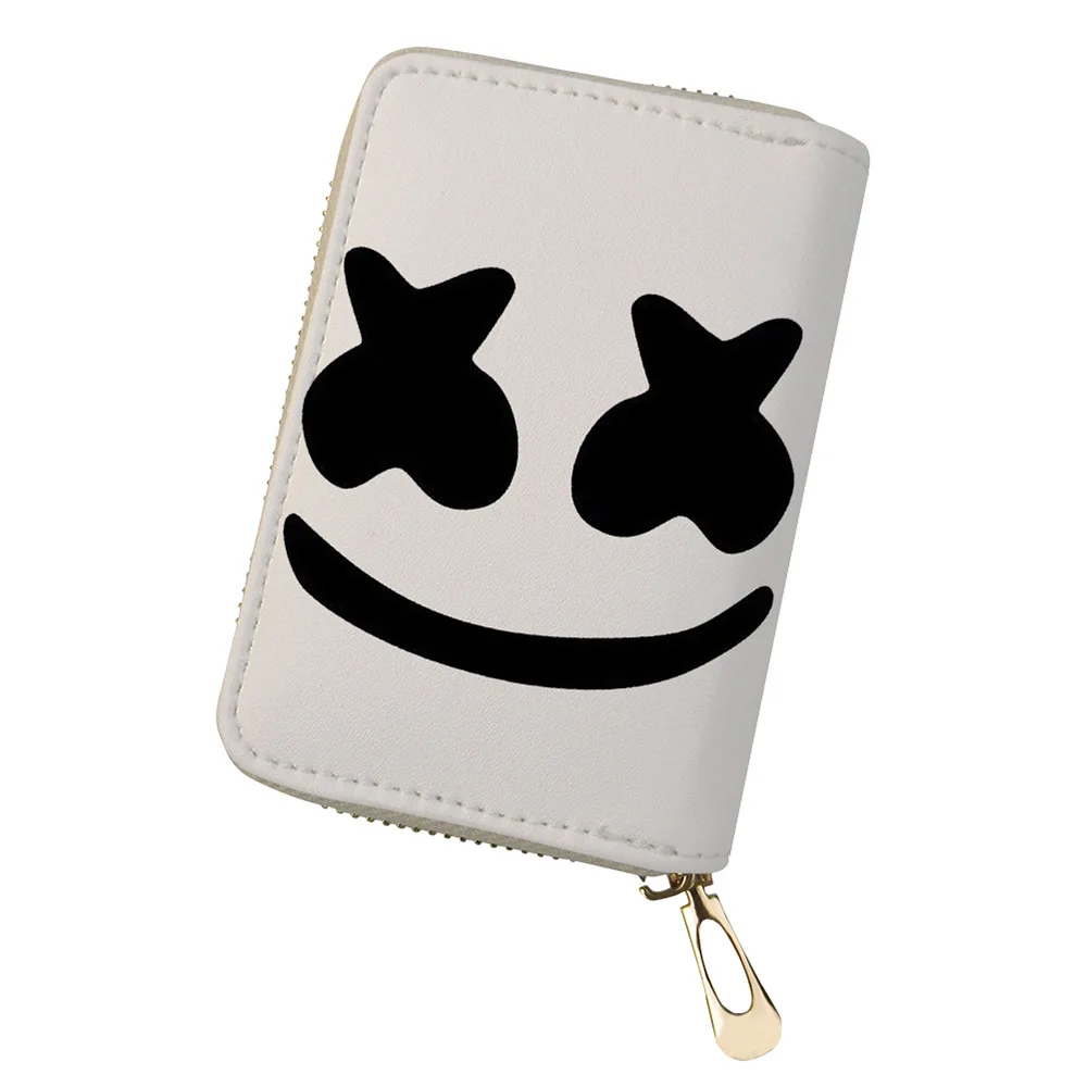 

Marshmello Pattern Printed Cardholder Women Card Holder Female Wallet Case Passport Cover Lady Cover Card Bag Travel Card Holder