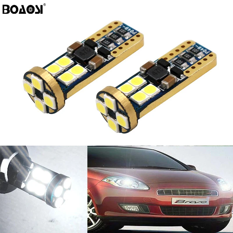 

2x T10 3030SMD LED Error Free Eyebrow Eyelid Light Bulb For FIAT 500 Punto Stilo Palio Freemont Bravo Ducato Doblo