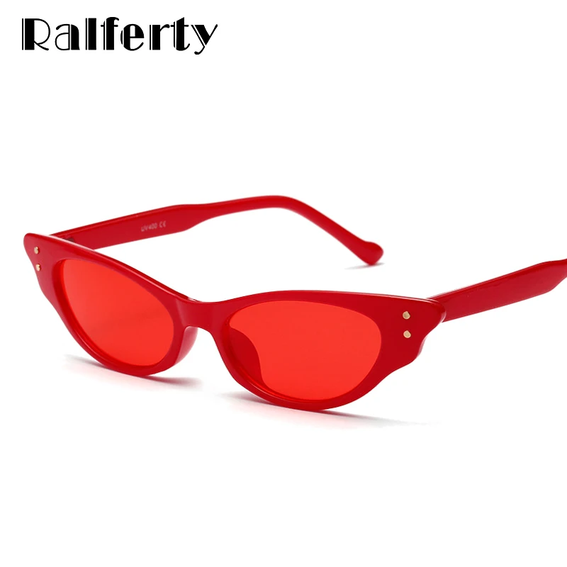 Ralferty 2018 ретро маленькие кошачьи глаза солнцезащитные очки Женские винтажные